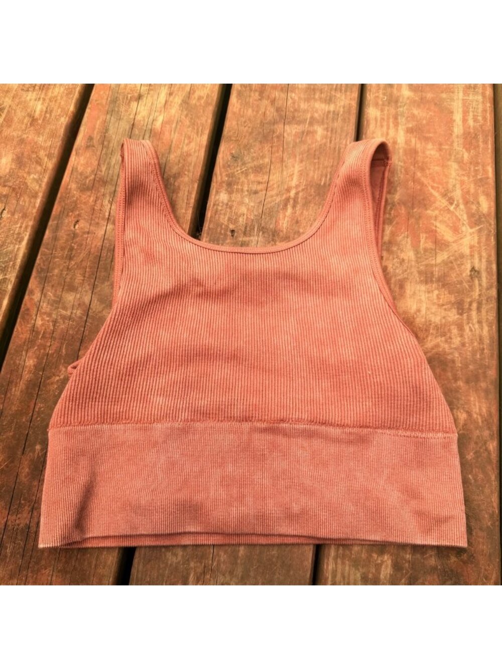 Beyond Yoga Ribbed Cropped Sports Tank Top